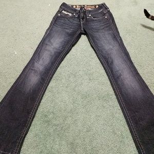Rock revival blue denim jeans size 25
